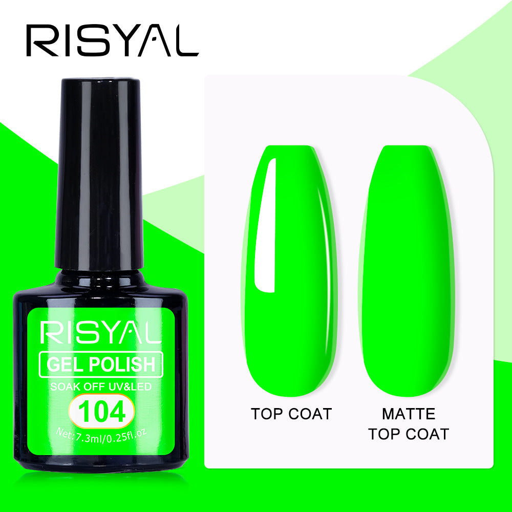 New gel polish in fluorescent colors. Gel nail polish color gel for manicure. Phototherapy gel.